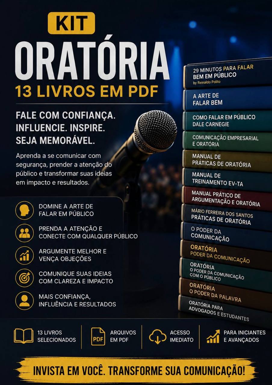 Capa do Kit Oratória